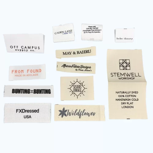 TEM NHÃN VẢI – COTTON